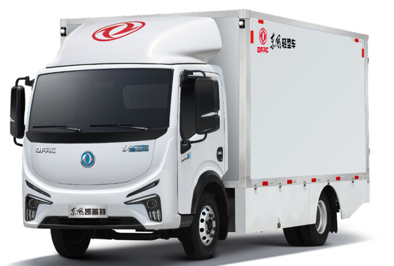 Пробег 350km выносливости DONGFENG 6000kg GVW Электрическ Van Тележки С длинный